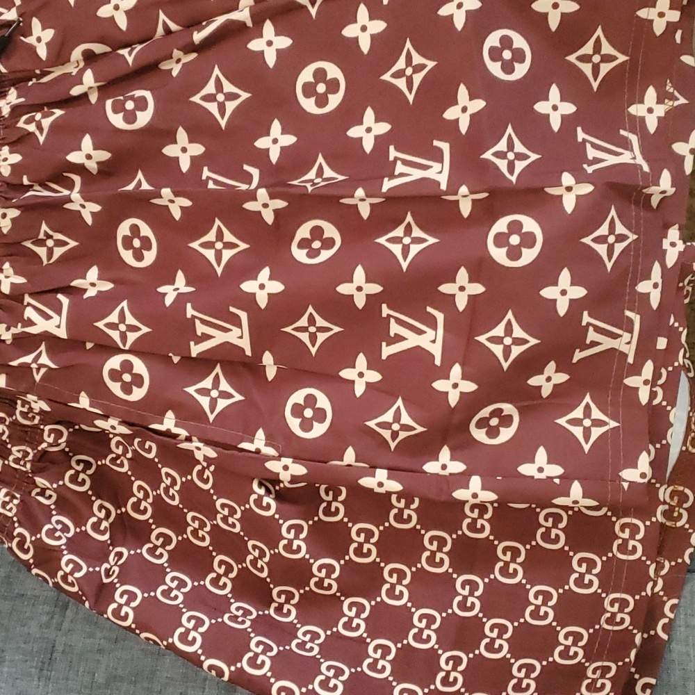 2 Pair Set Brown/Khaki Shorts. New